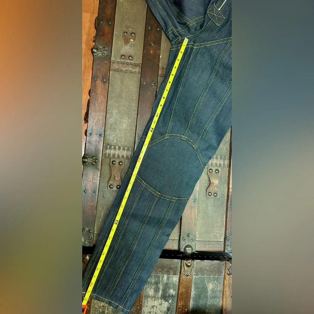 NWT Parnell Mooney Indigo 50 Panel Men's Dark Blue Jeans, 32